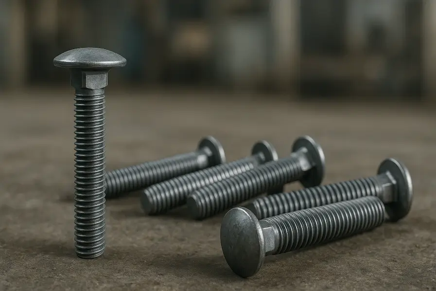 Parafusos franceses em um ambiente industrial