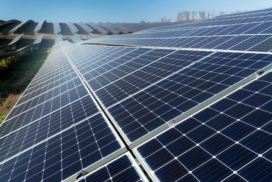 Placas de energia solar.
